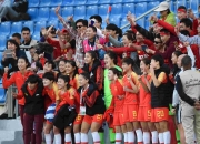中国女足在国际赛场上获得胜利 