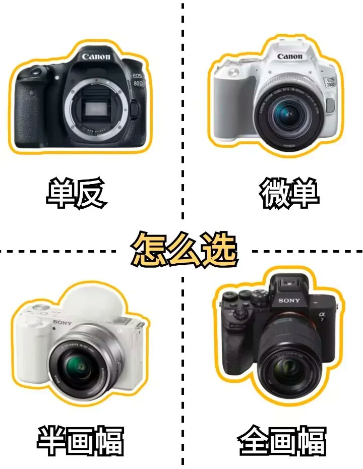 单反和微单有什么区别 数码相机和单反相机有啥区别 